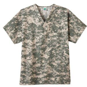 White Swan Camouflage Top Scrub 14000